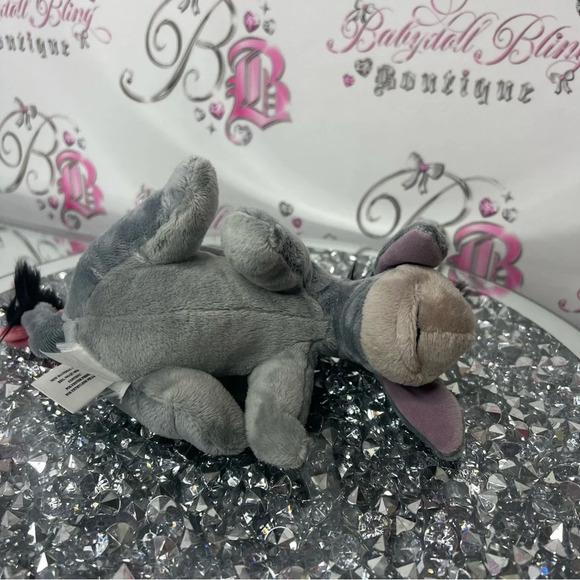 Disney EYORE plushie Winnie the Pooh stuffed toy mini cute donkey bow on tail π - Picture 6 of 7